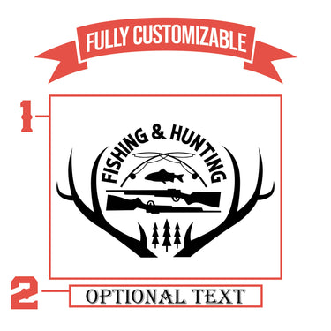 Fishing And Hunting Customized Pint Glass